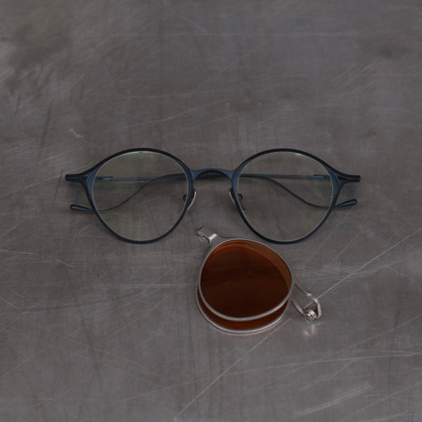 Rigards RG1038 Series Collection Detachable Double-Layer Plain Sunglasses RG-RG1038TI-ANGTJSSWY Dark Frame/Antique Titanium Frame + Transparent Lenses/Salmon Lenses